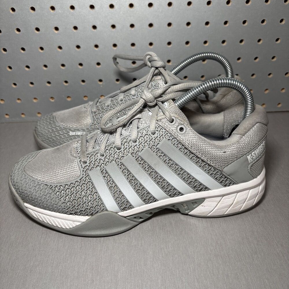 K Swiss Express Light Pickleball Shoes Womens US 7.5 Gray Grey White Tennis Low - Picture 2 of 14